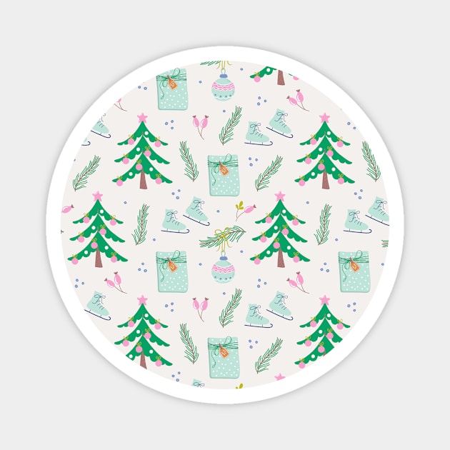 Christmas pattern Magnet by DanielK